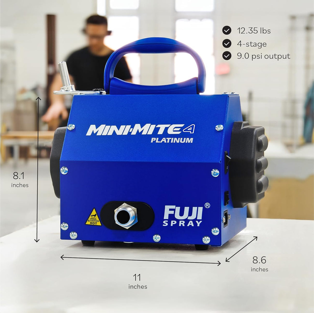 Fuji Spray Mini-Mite 4 Platinum T75G Gravity HVLP Spray System
