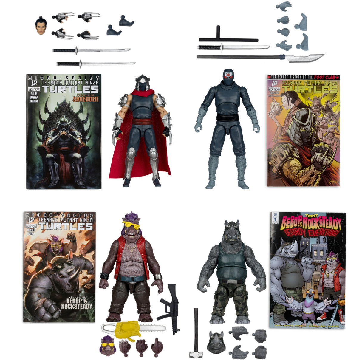 McFarlane Teenage Mutant Ninja Turtles Page Punchers Action Figures 4-Pk Bundle