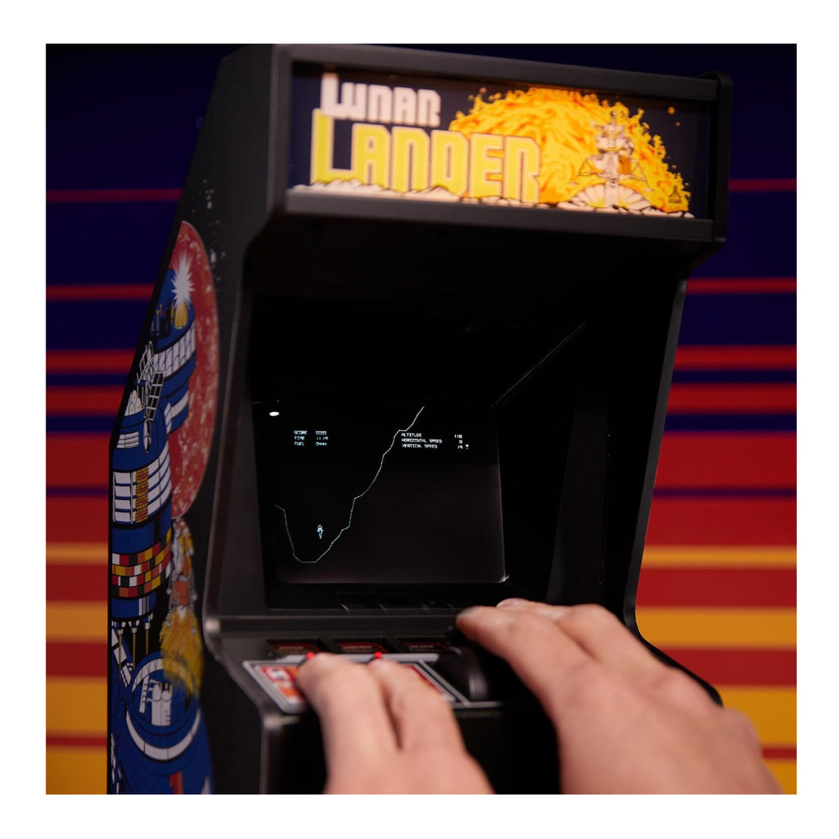 Quarter Arcades Lunar Lander Mini 1/4 Scale Atari Replica Cabinet
