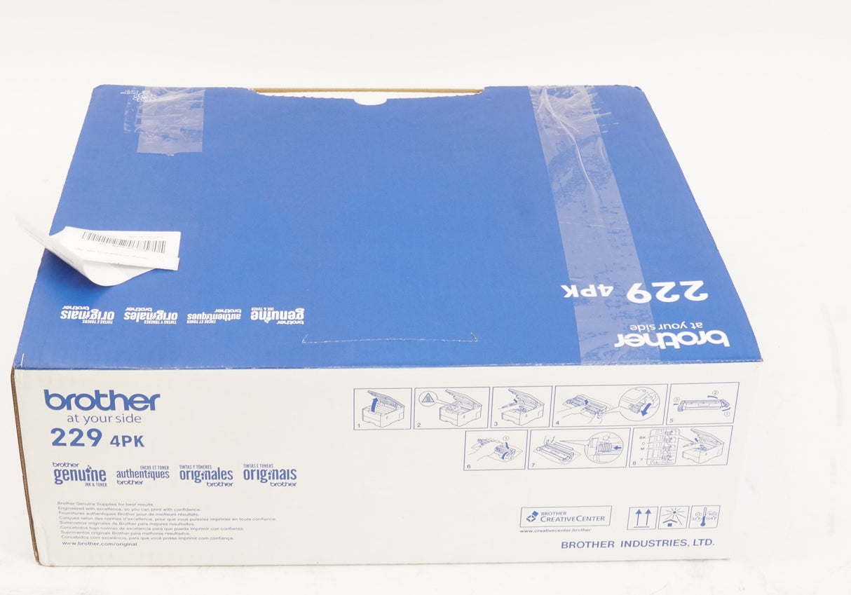 Brother Genuine 4-Pack Printer Toner Cartridges (Black,Cyan,Magenta,Yellow) (Open Box)