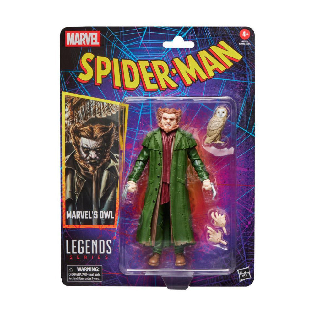 Hasbro Marvel Legends Series Marvels Owl Retro Cardback SpiderMan Action Figure