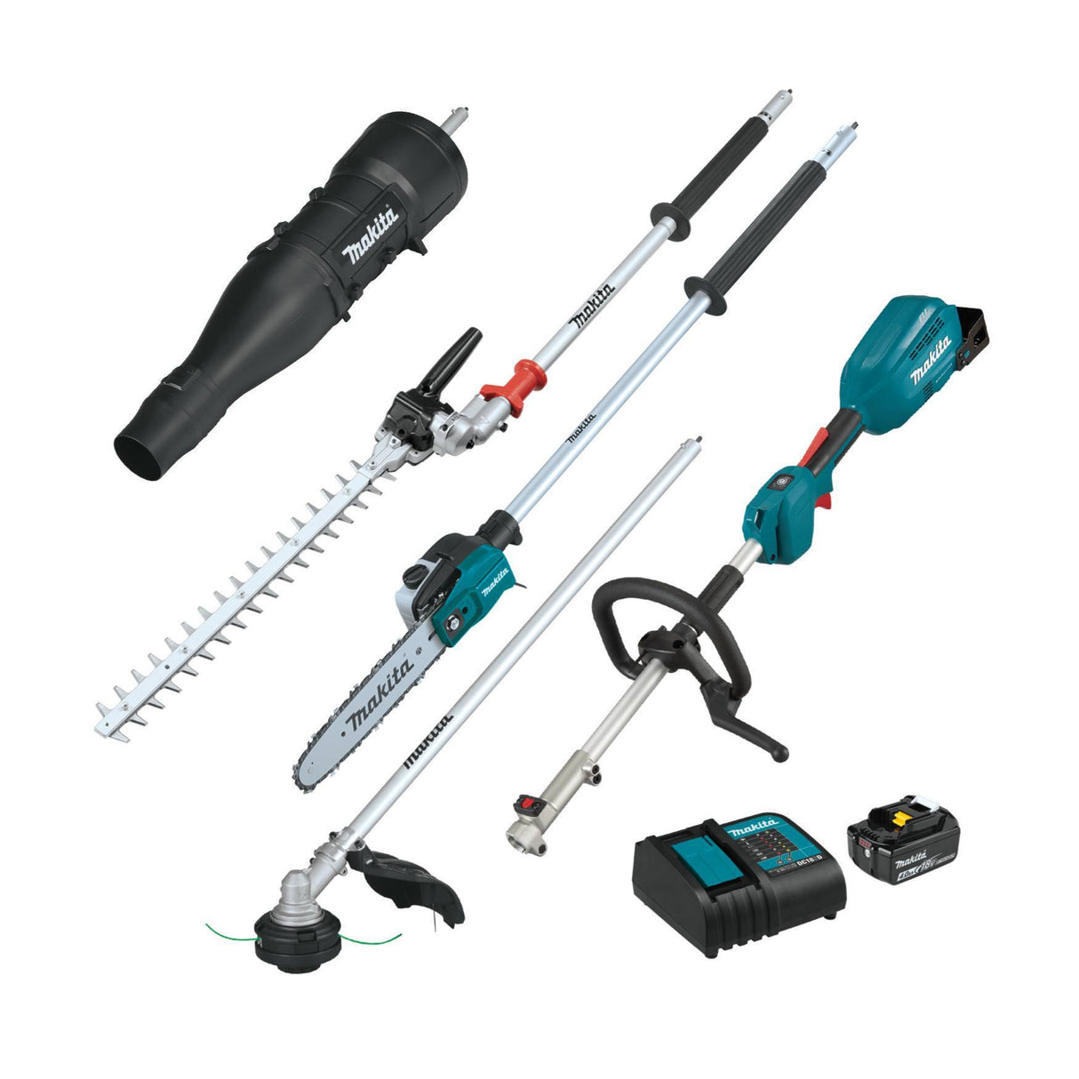 Makita XUX02SM1X6 18V LXT Brushless Couple Shaft Power Head Kit (4.0Ah)