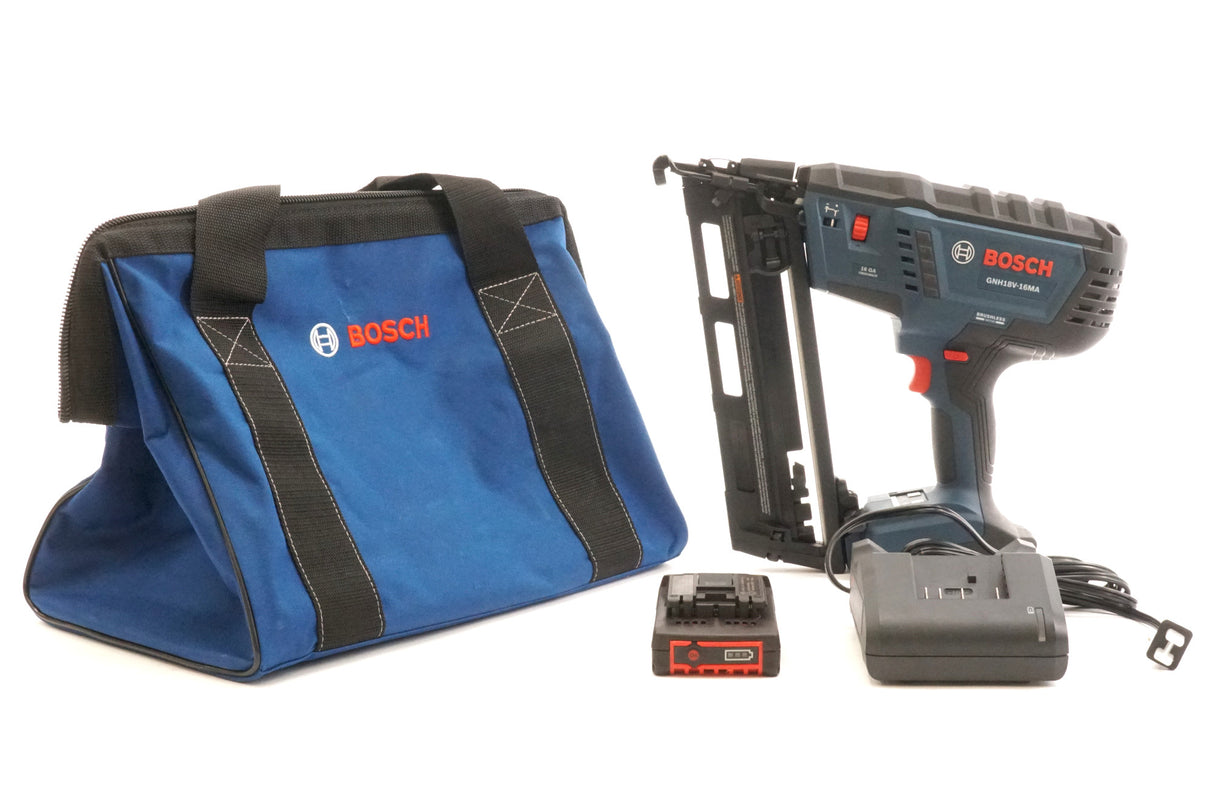 Bosch GNH18V-16MAB12 18V Brushless 16-Gauge Angled Finish Nailer Kit (Used)