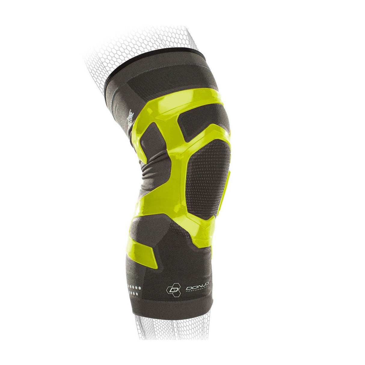 DonJoy Performance Trizone Knee Support Brace (Slime Green, XL, Left)