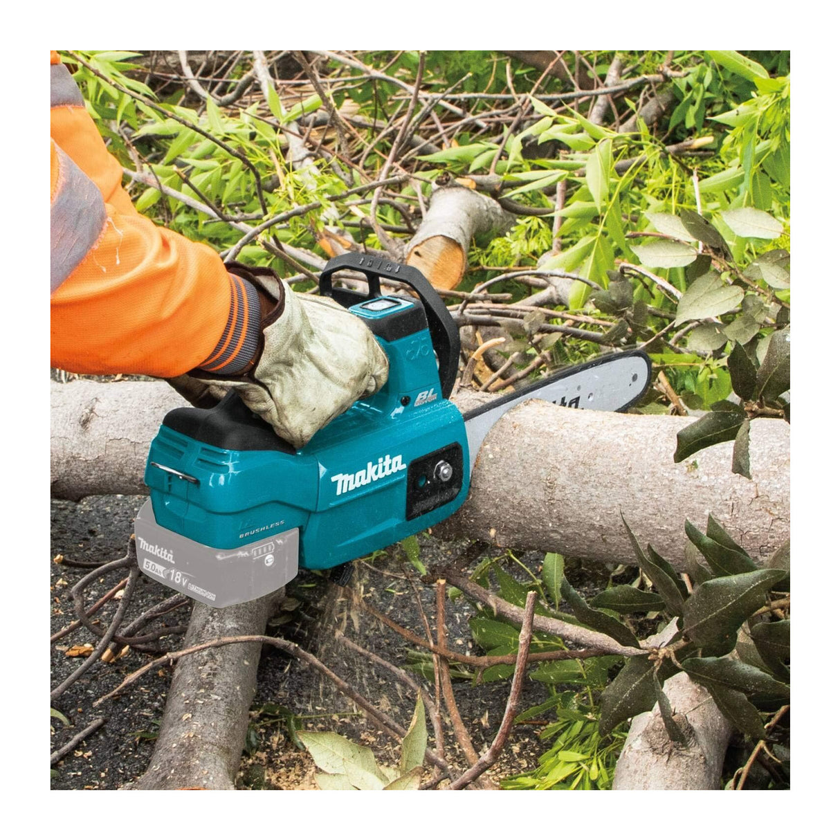 Makita XCU10Z 18V LXT Brushless Cordless 12-Inch Top Handle Chain Saw, Tool Only