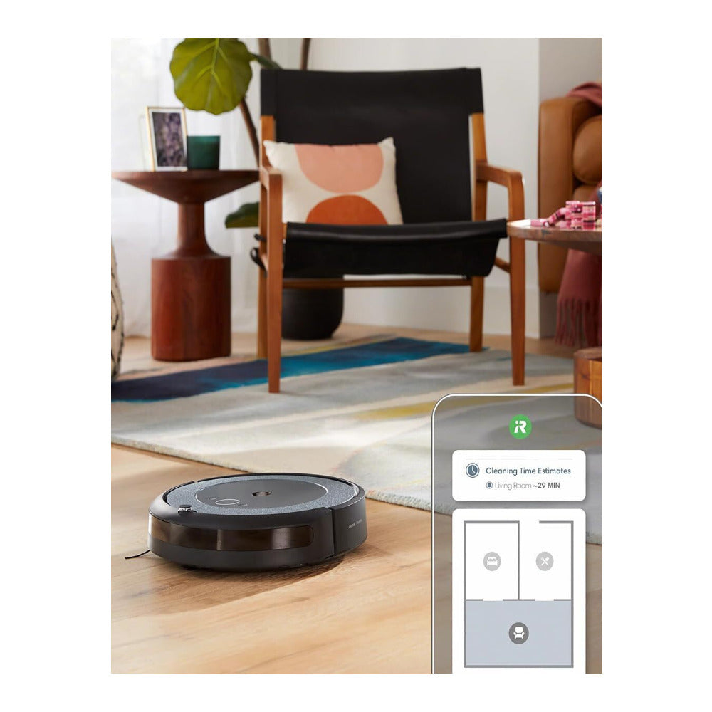 iRobot Roomba i4+ EVO Self-Emptying Robot Vacuum with Smart Mapping (Black)