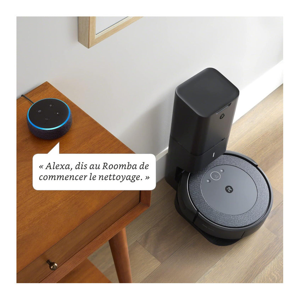iRobot Roomba i4+ EVO Self-Emptying Robot Vacuum with Smart Mapping (Black)