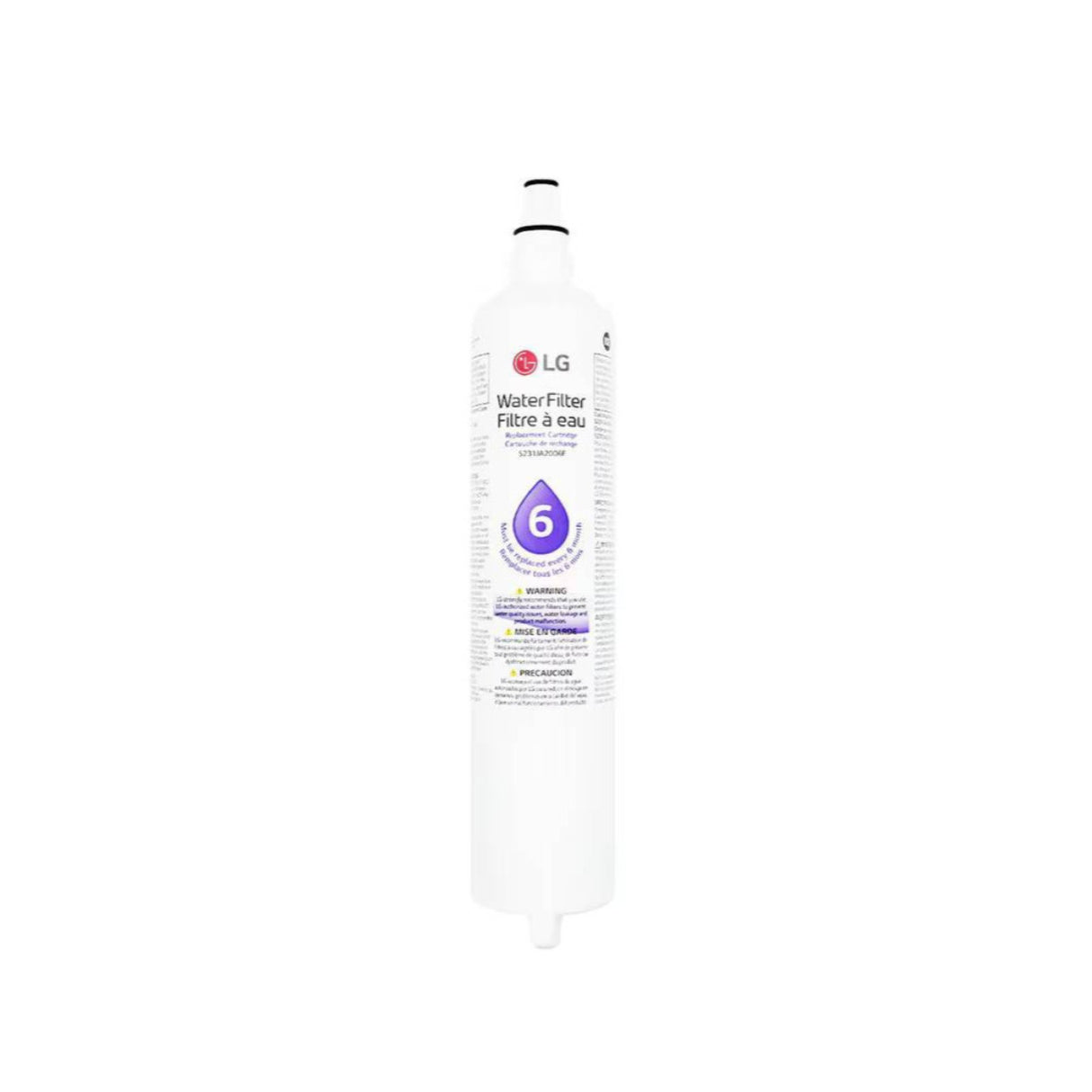 LG Genuine LT600P 6 Month/300 Gal Replacement Refrigerator Water Filter (White)