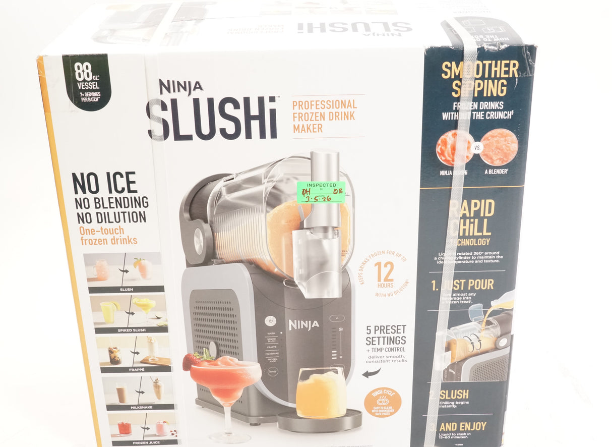 Ninja SLUSHi Professional Frozen Drink and Slushie Maker (Artic Blue/Gray) (Used)