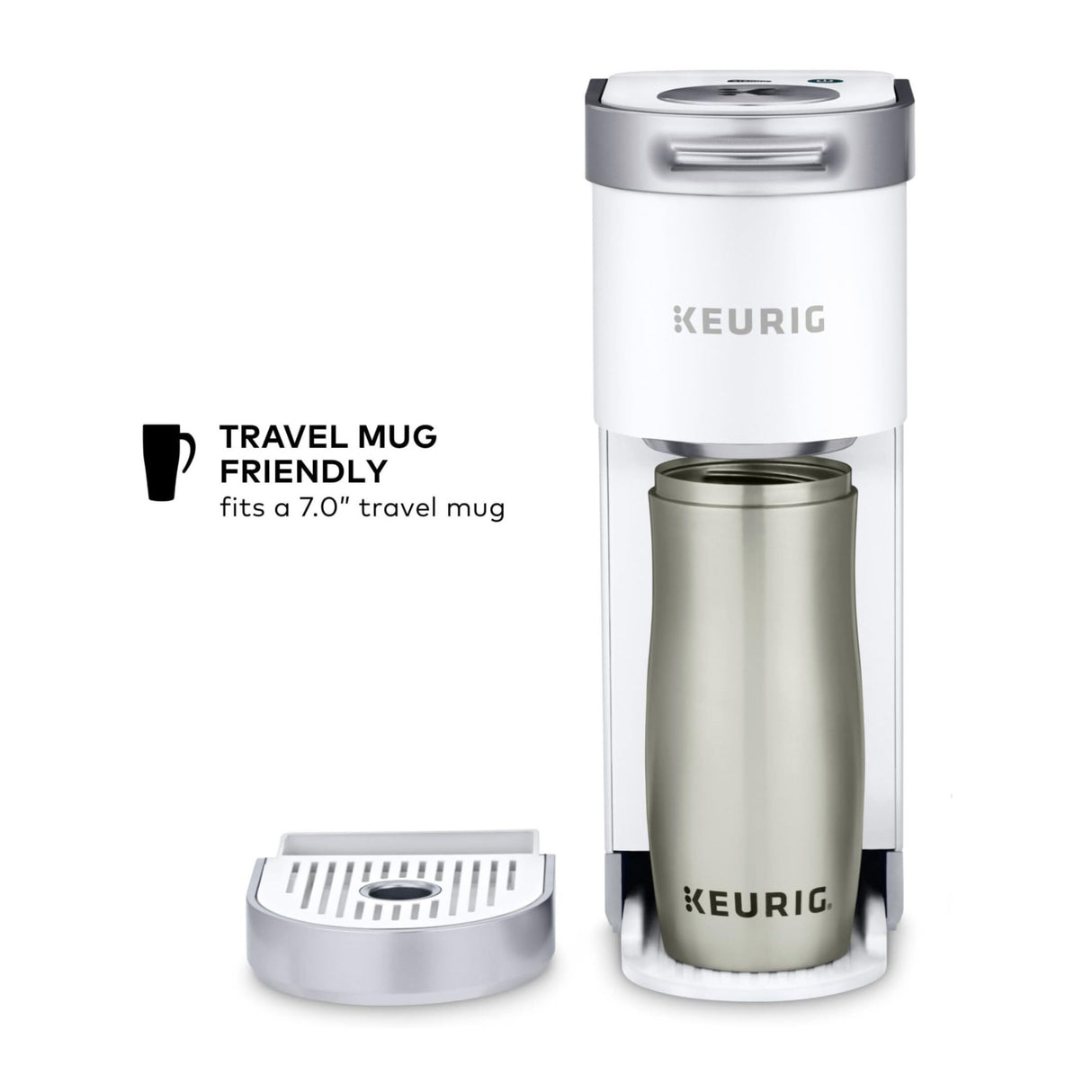 Keurig K-Mini Plus Single Serve Coffee Maker (White, Refurbished)