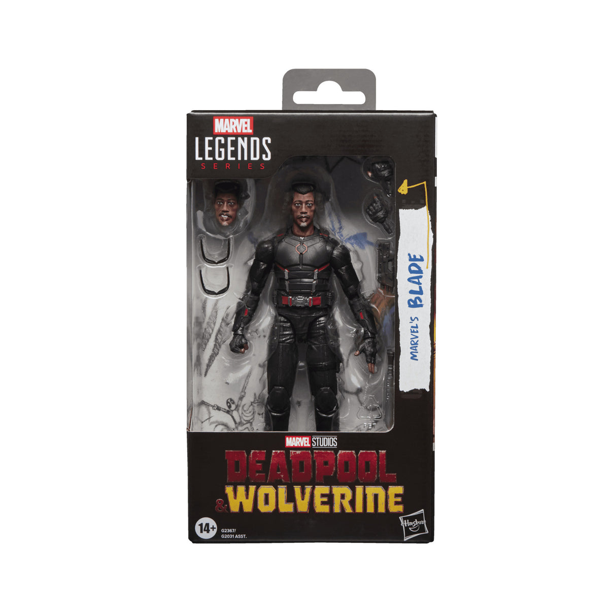 Hasbro Marvel Legends Series Blade Deadpool and Wolverine 6 Inch Action Figure