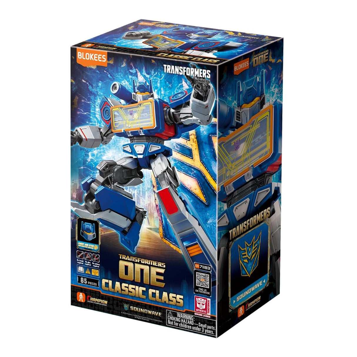 Blokees Transformers Classic Class 17 Transformers One Soundwave Action Figure