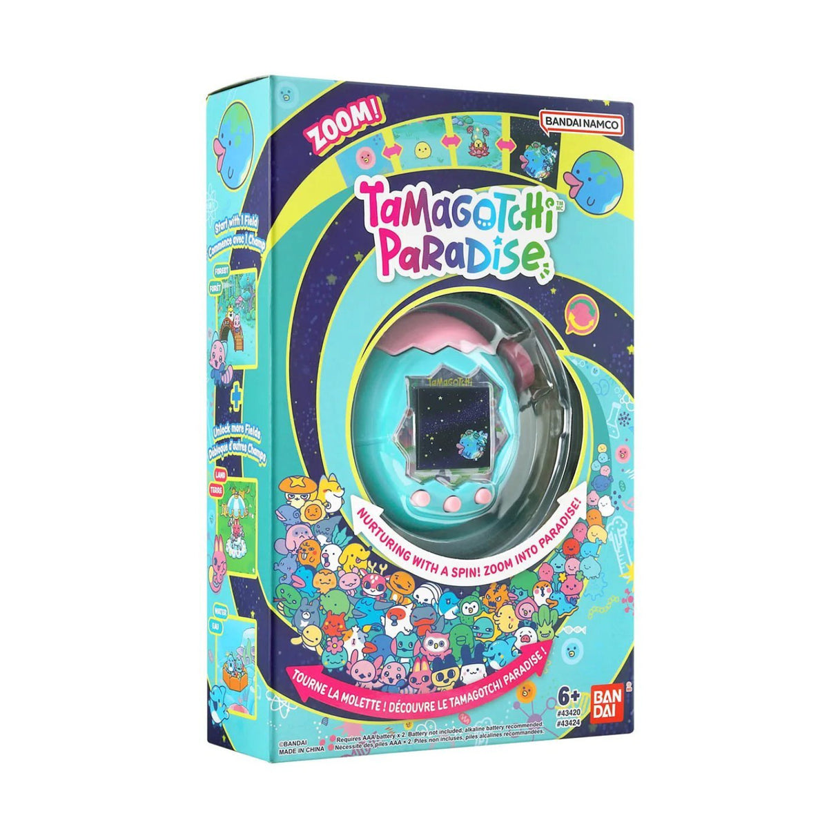 Bandai Tamagotchi Paradise - Jade Forest Interactive Digital Pet Toy with Zoom Dial