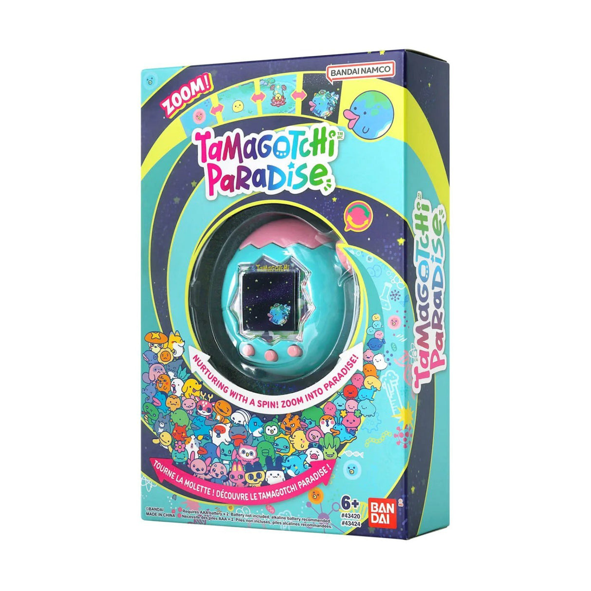 Bandai Tamagotchi Paradise - Jade Forest Interactive Digital Pet Toy with Zoom Dial