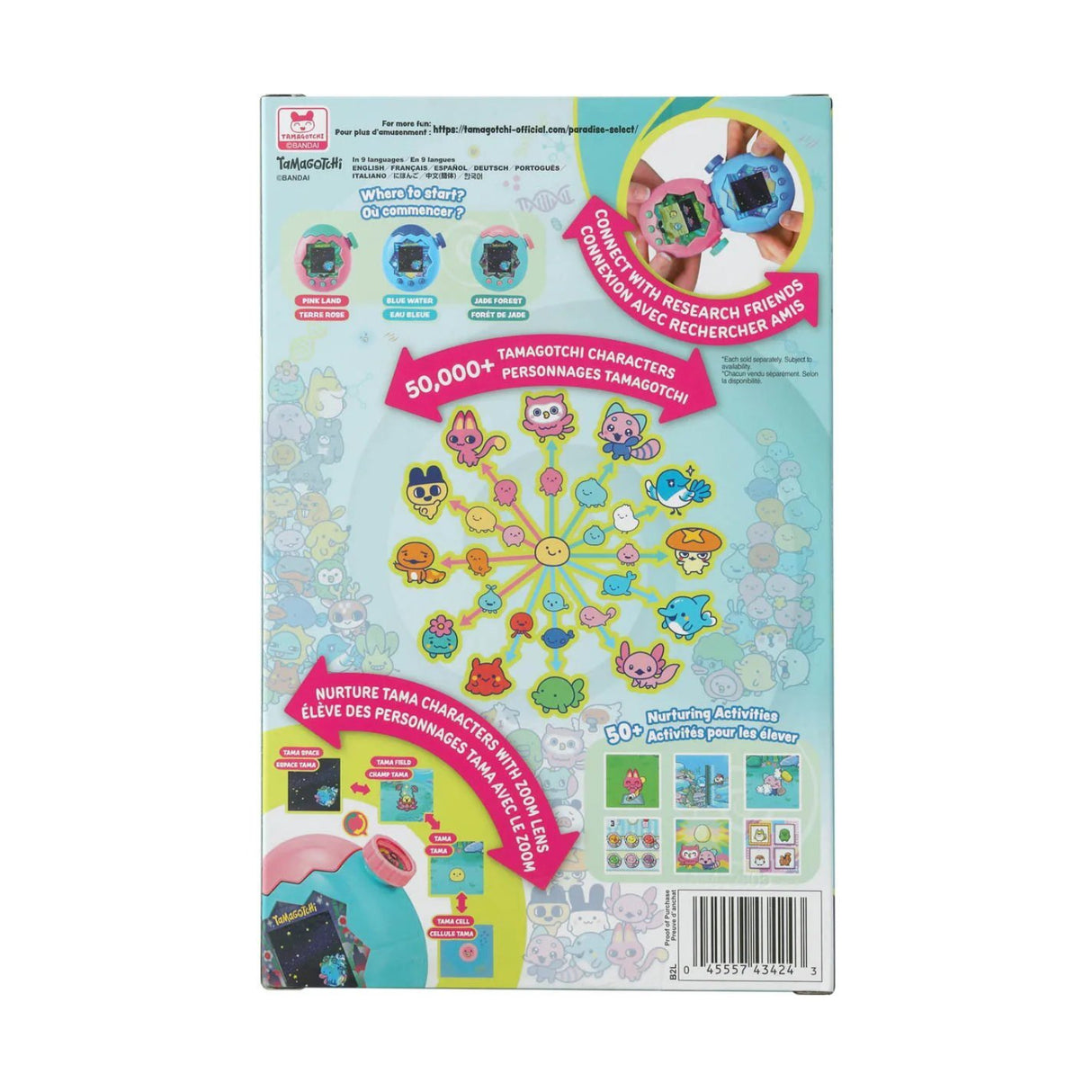 Bandai Tamagotchi Paradise - Jade Forest Interactive Digital Pet Toy with Zoom Dial