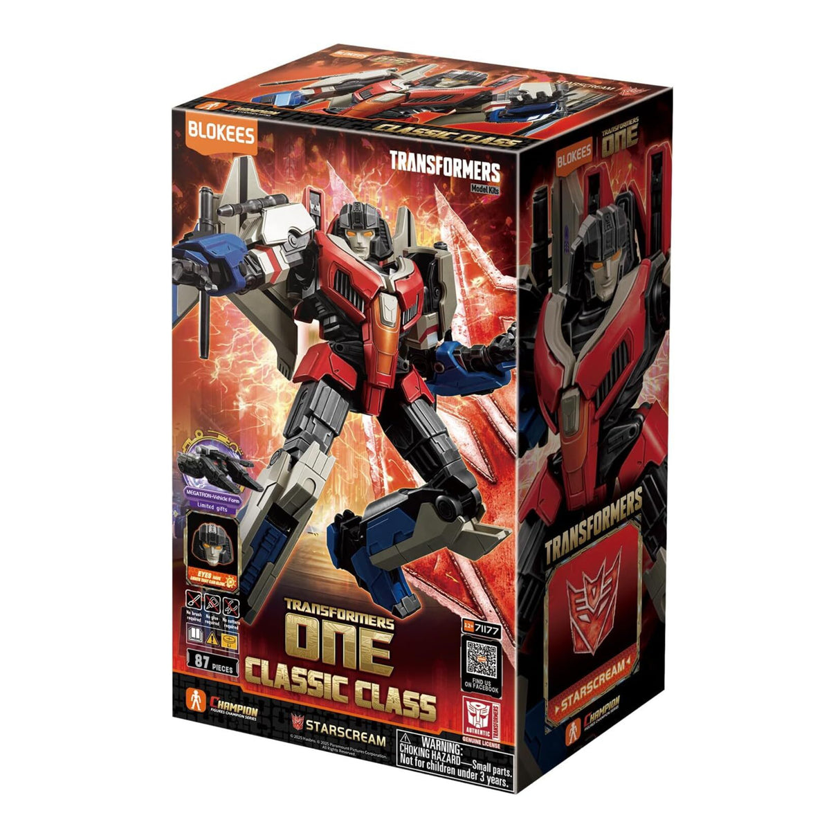 Blokees Transformers One Classic Class 16 Starscream Action Figure