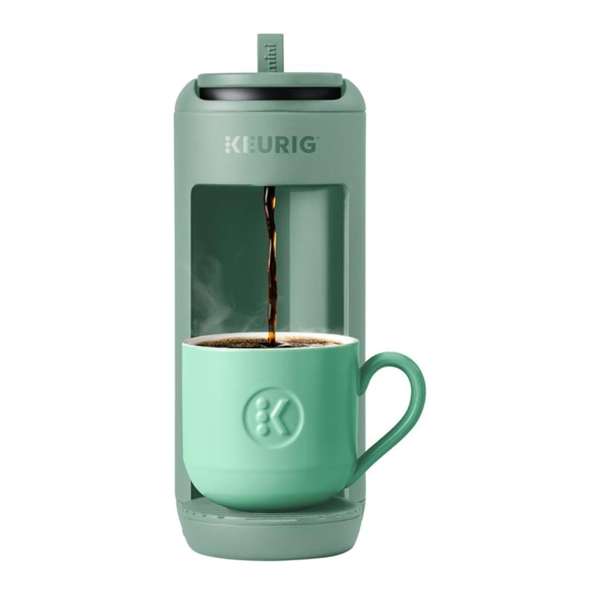 Keurig K-Mini Mate Single Serve K-Cup Pod Coffee Maker, Glamping Green (Certified Refurbished)
