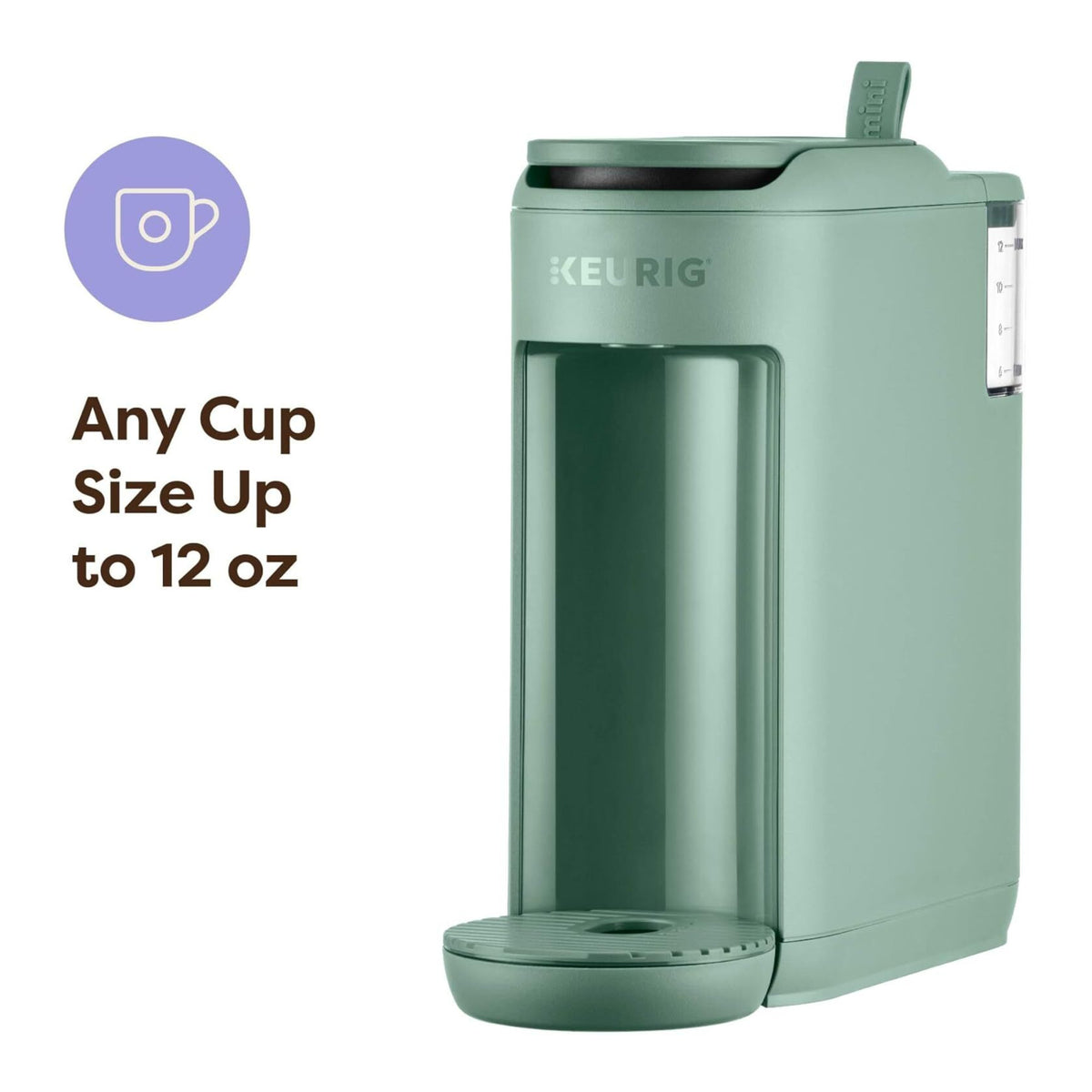 Keurig K-Mini Mate Single Serve K-Cup Pod Coffee Maker, Glamping Green (Certified Refurbished)