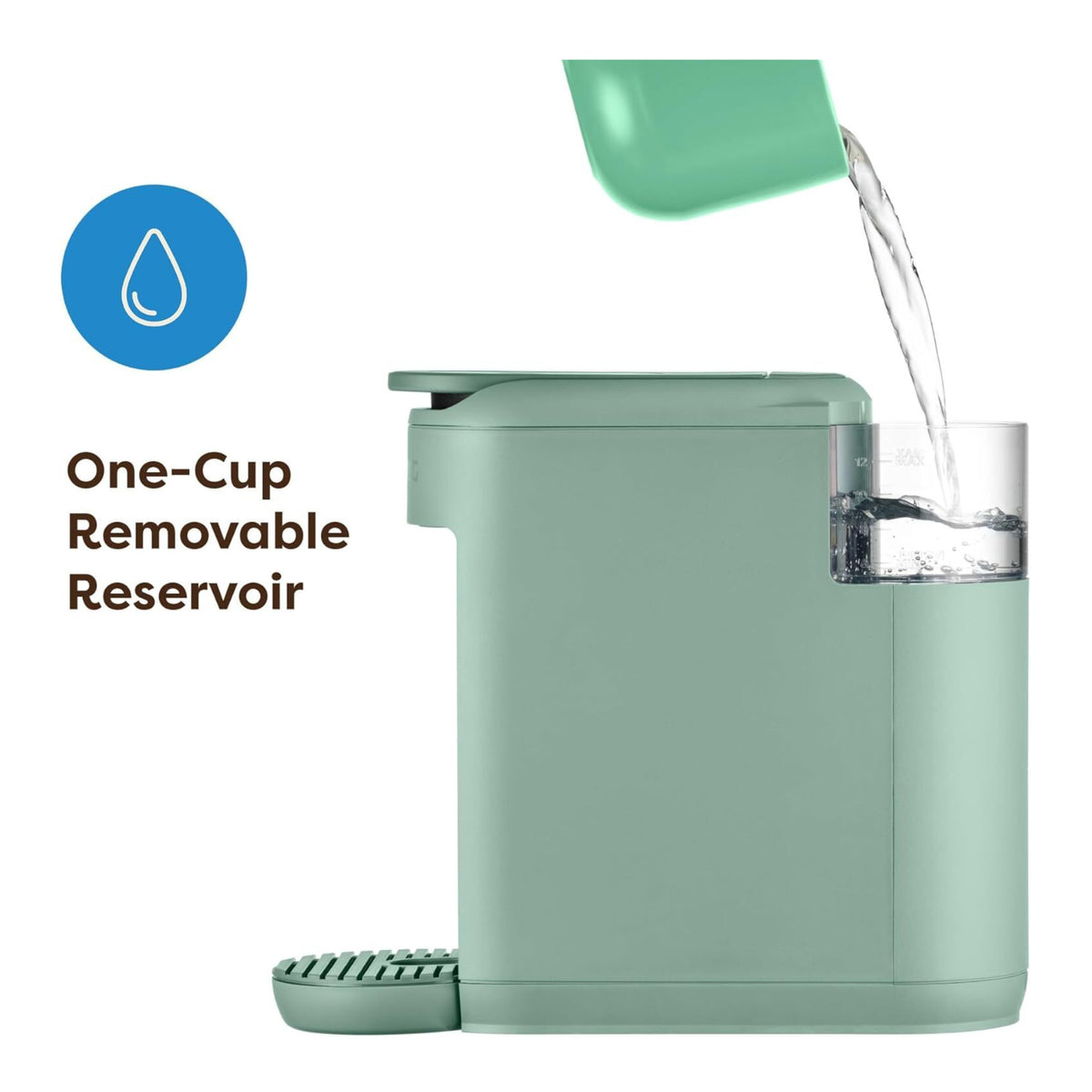 Keurig K-Mini Mate Single Serve K-Cup Pod Coffee Maker, Glamping Green (Certified Refurbished)