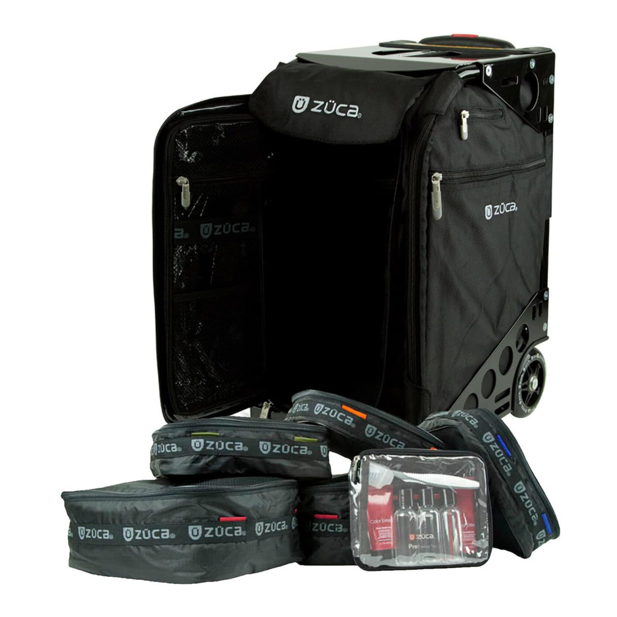 Zuca Pro Travel Bag with 4-Inch Polyurethane Wheels (Black Frame)