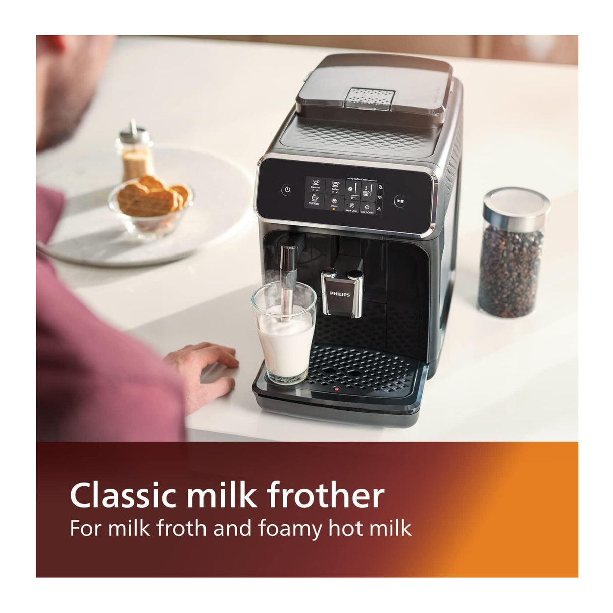 Philips 2200 Series Fully Automatic Espresso Machine (Black)