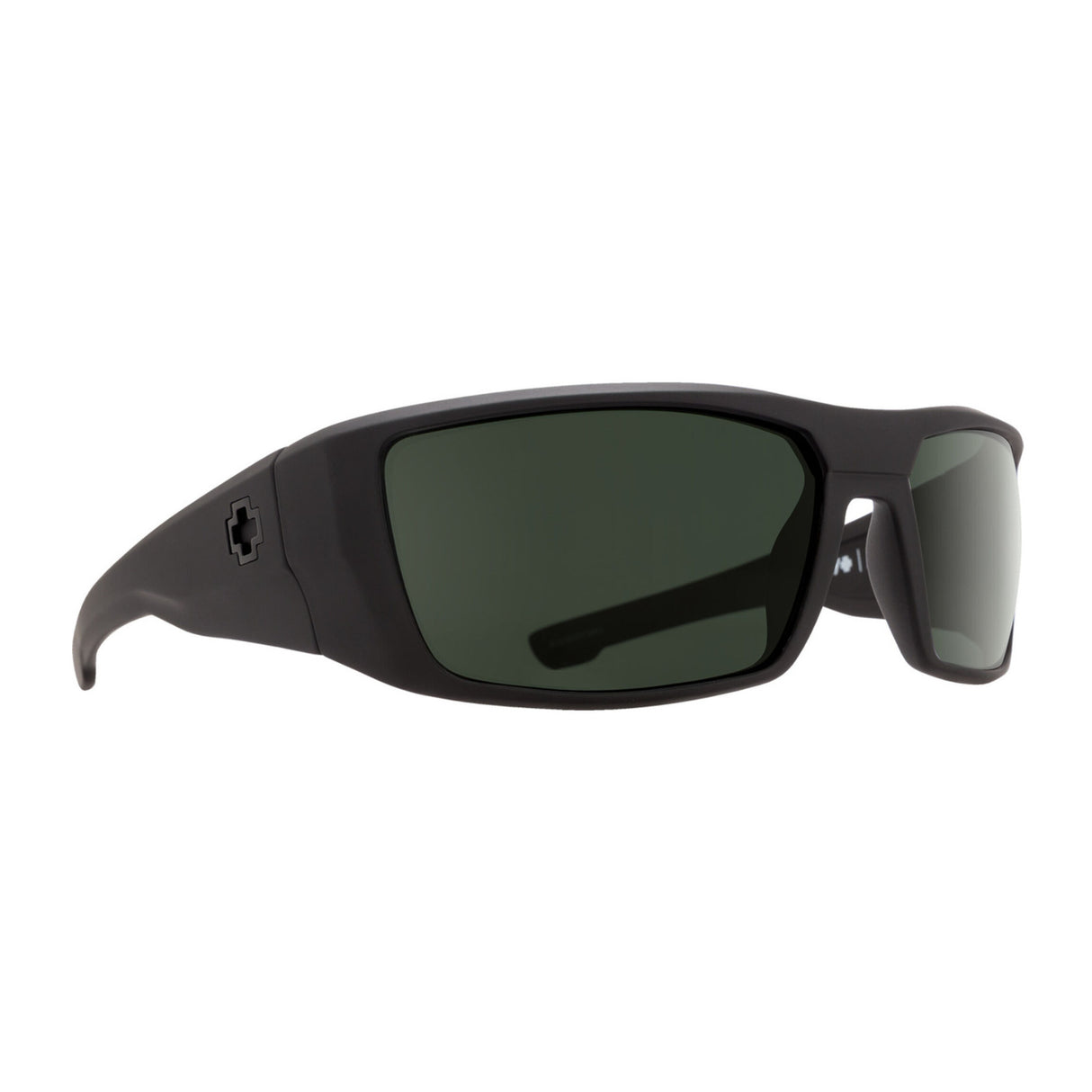 Spy Optic Dirk Wrap Men's Sunglasses (Soft Matte Black/Happy Gray Green Polar)