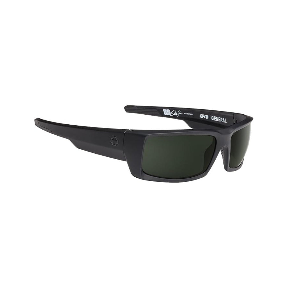 Spy Optic General Wrap Polarized Sunglasses (Happy Gray Green Polar)
