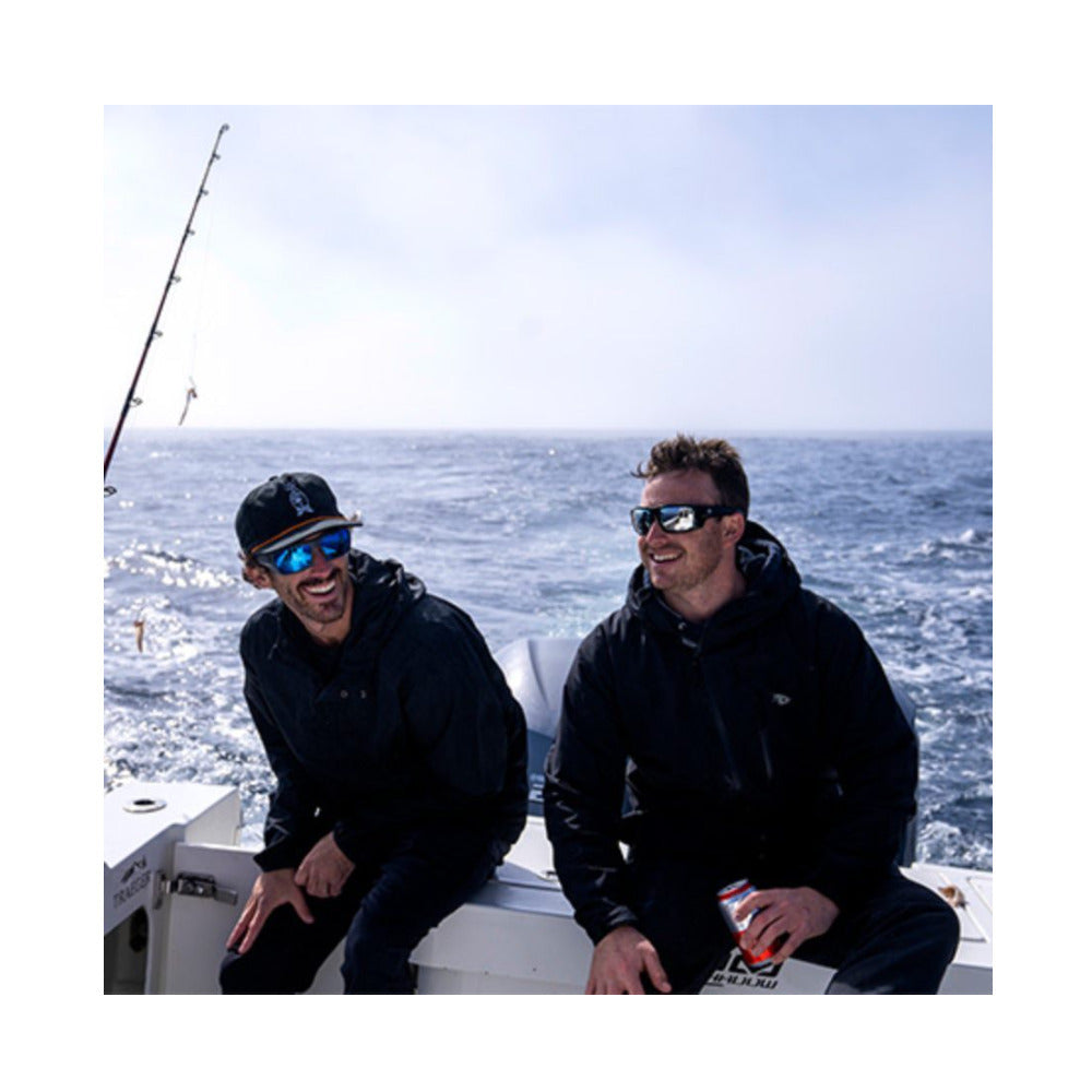 Spy Optic Rebar ANSI Sunglasses (Matte Black/Happy Boost Polar, Ice Blue Mirror)