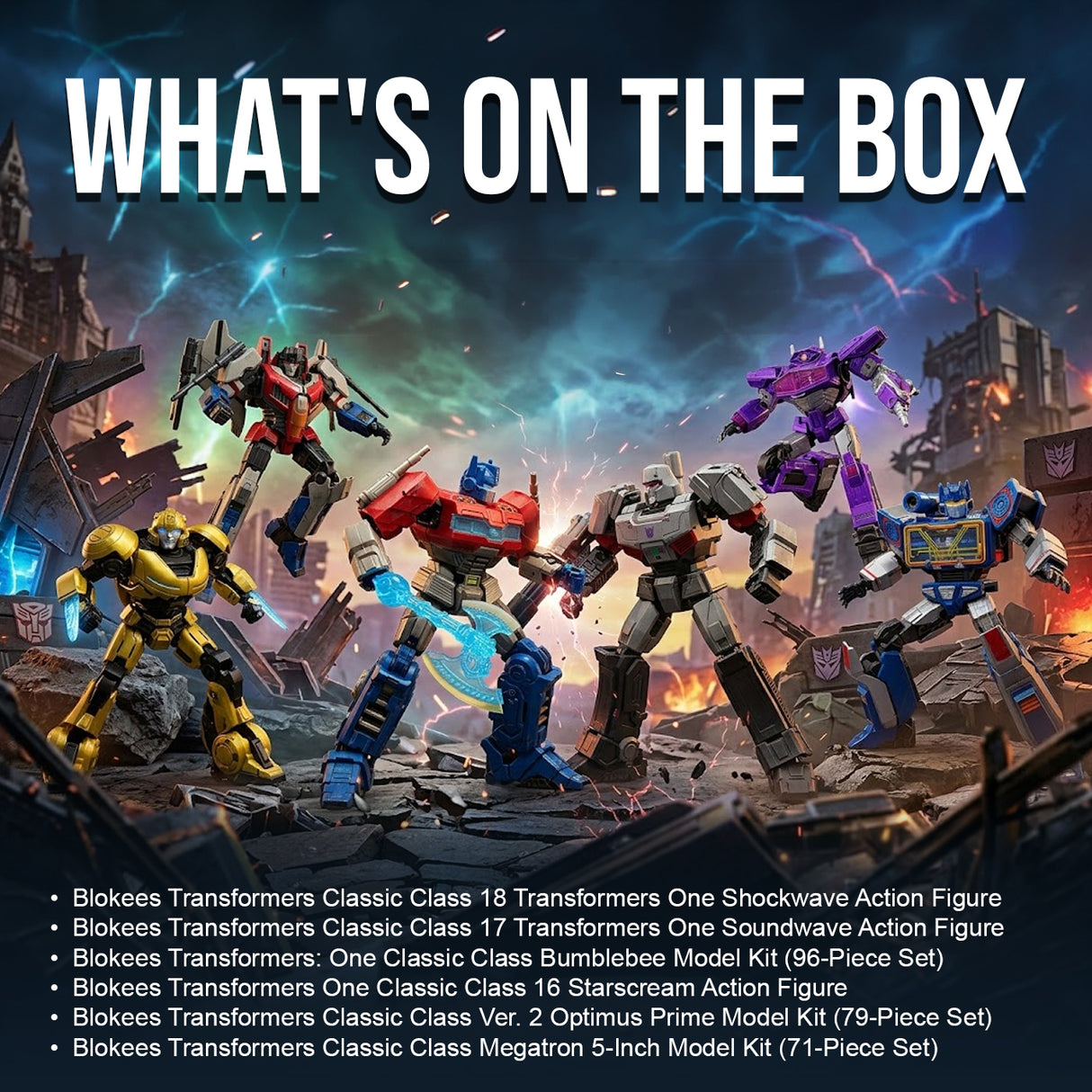 BLOKEES Transformers ONE Classic Action Figure Bundle