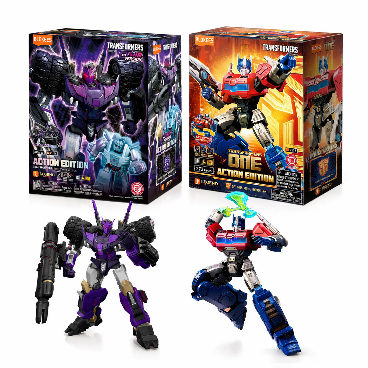 Blokees - Transformers Optimus Prime Vs Tarn Action Edition Model Kits Bundle