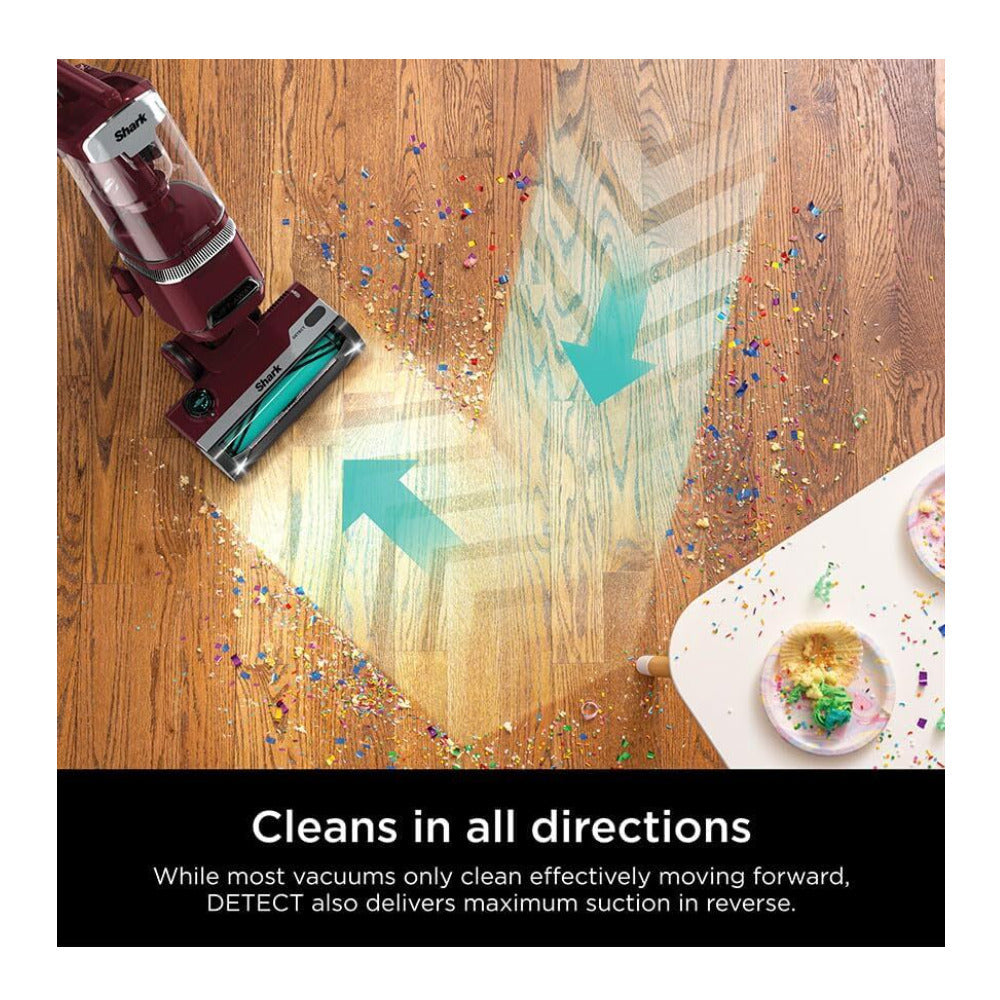 Shark DETECT Lift-Away Corded Upright Vacuum LA492 with HEPA Filter (Burgundy)