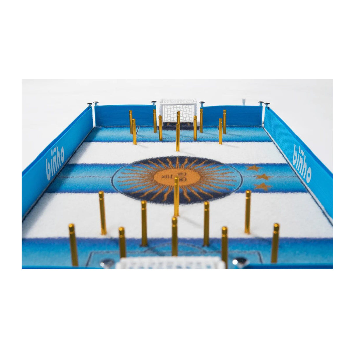 Binho Board Argentina Edition Finger Flick 2-Player Tabletop Sports Game Set
