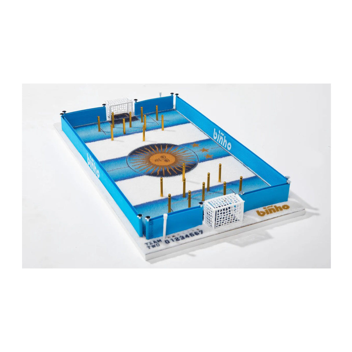 Binho Board Argentina Edition Finger Flick 2-Player Tabletop Sports Game Set