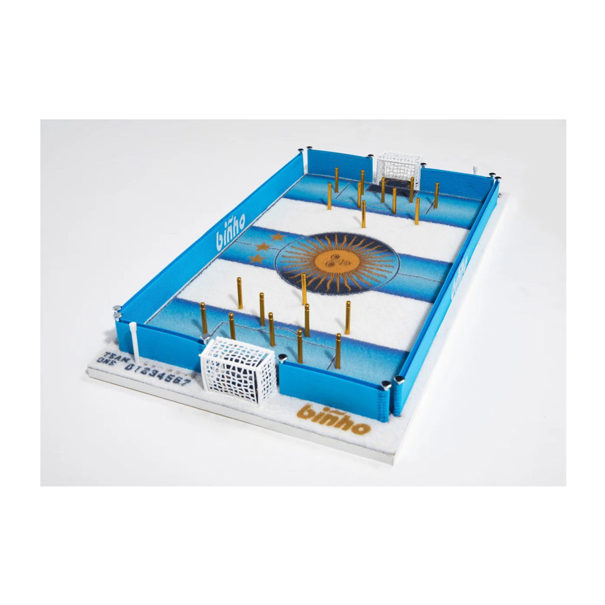 Binho Board Argentina Edition Finger Flick 2-Player Tabletop Sports Game Set