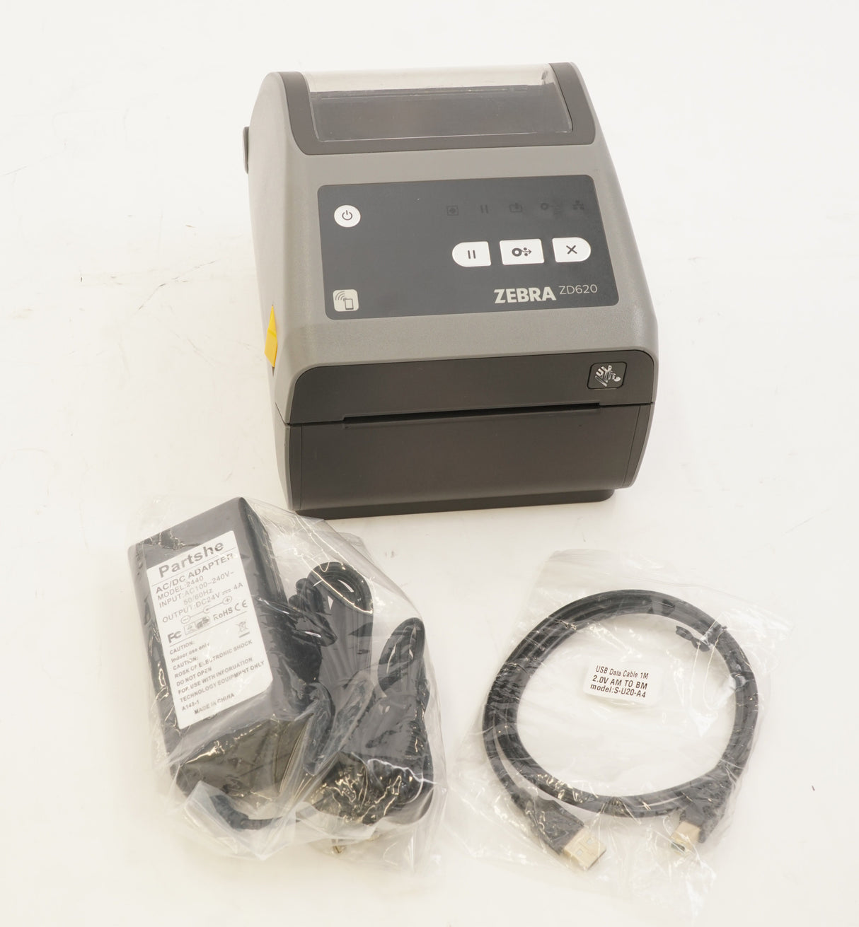 Zebra ZD620d Direct Thermal Desktop Printer, 203 DPI with LCD Screen (Used)