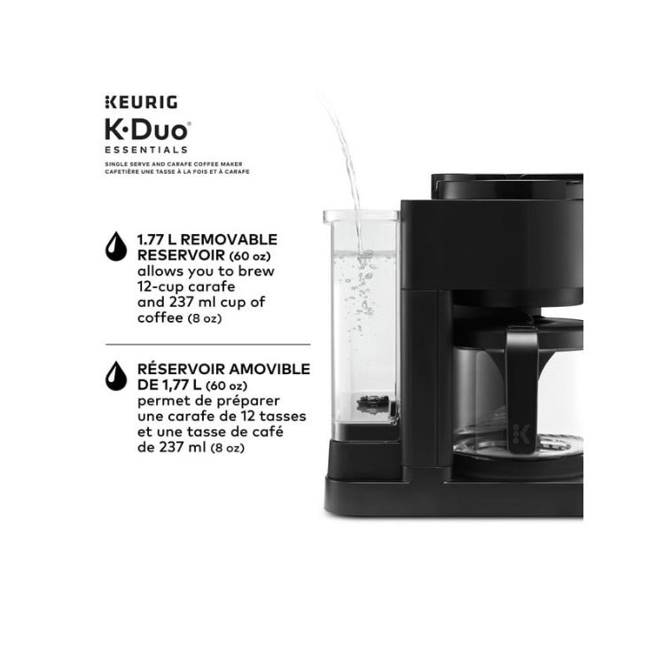 Keurig K-Duo Essentials Gen 2 Hot and Iced Coffee Maker (Black)