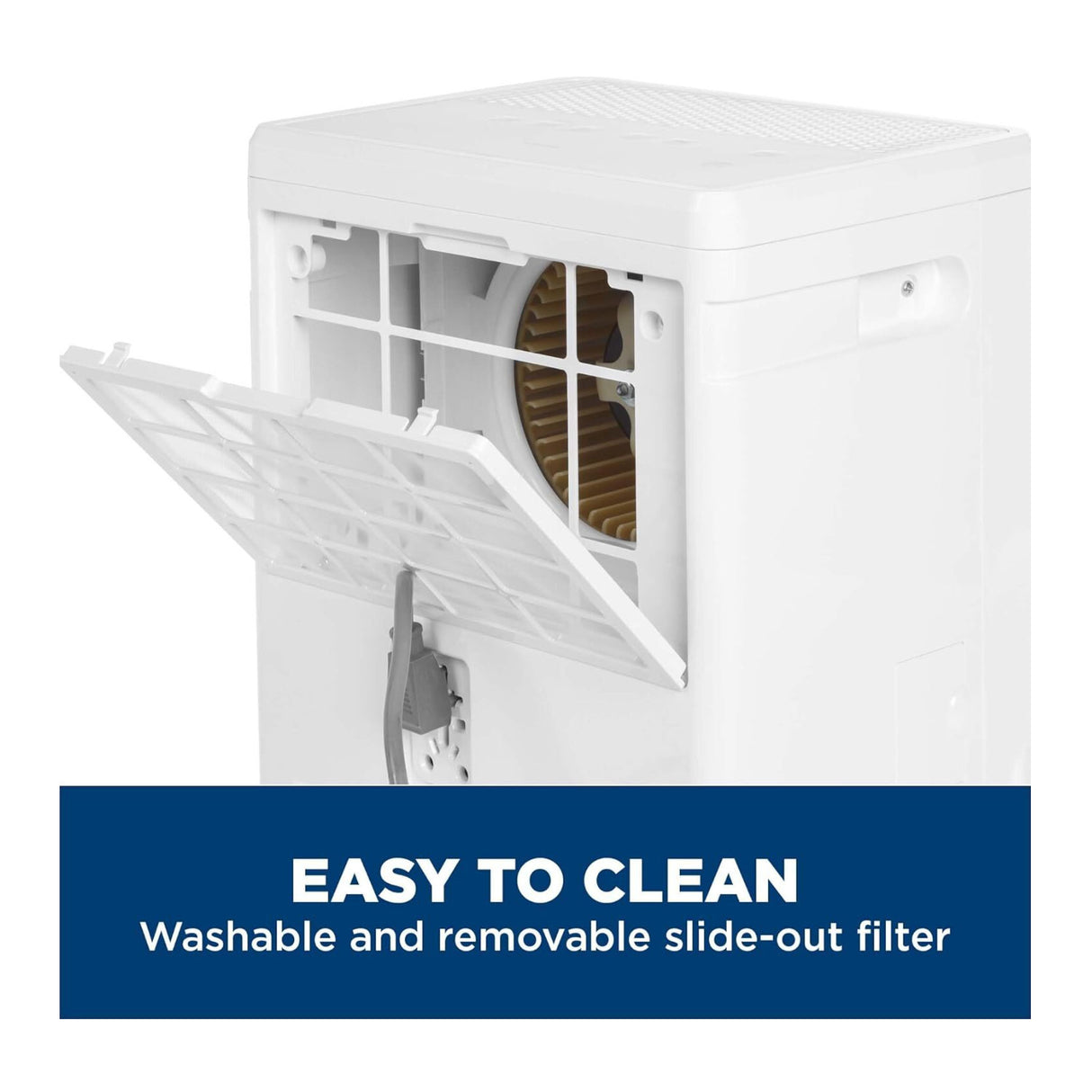 GE 25 Pint Portable Dehumidifier with Smart Dry for Wet Spaces and Ultra Quiet