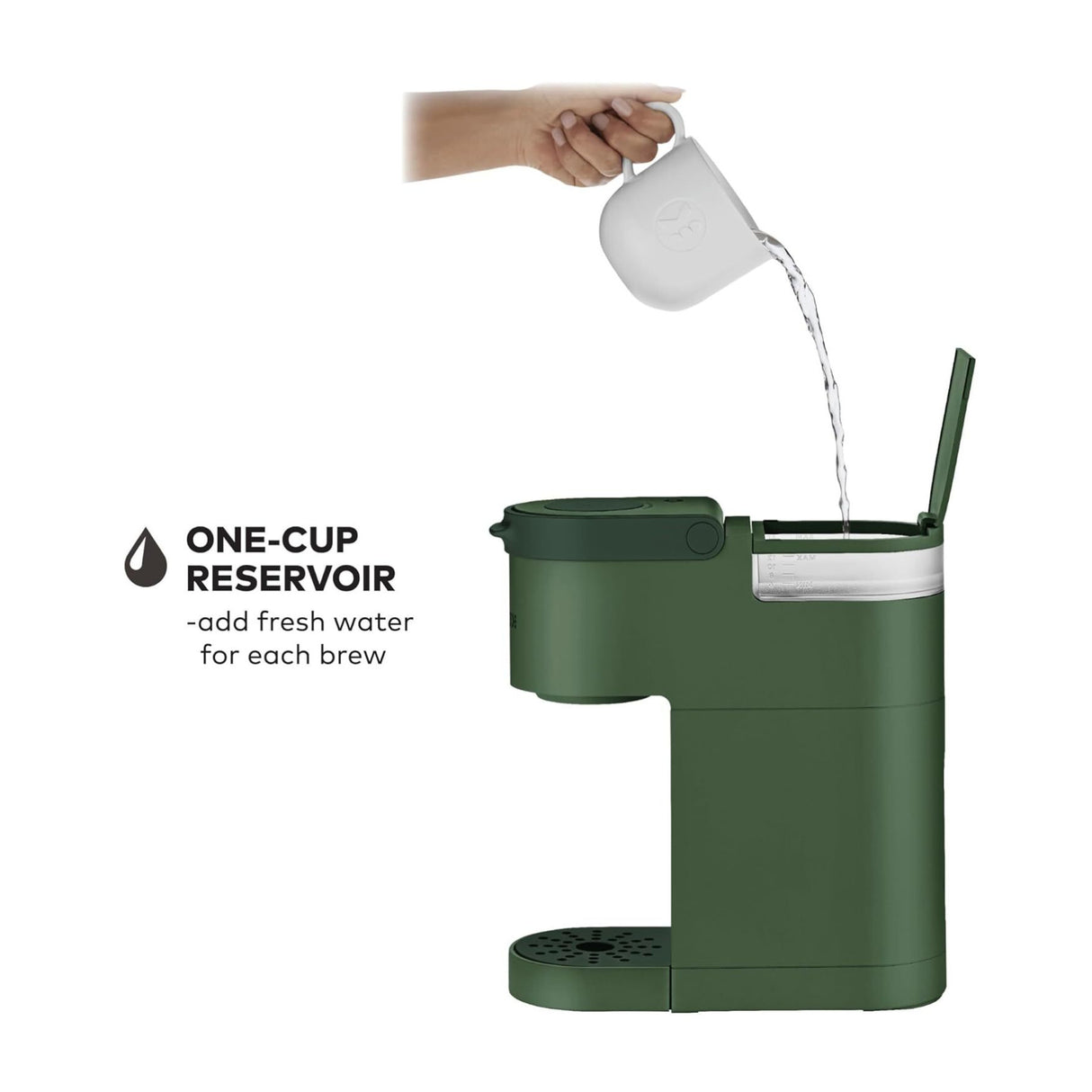 Keurig K-Mini Single Serve K-Cup Pod Coffee Maker (Evergreen)