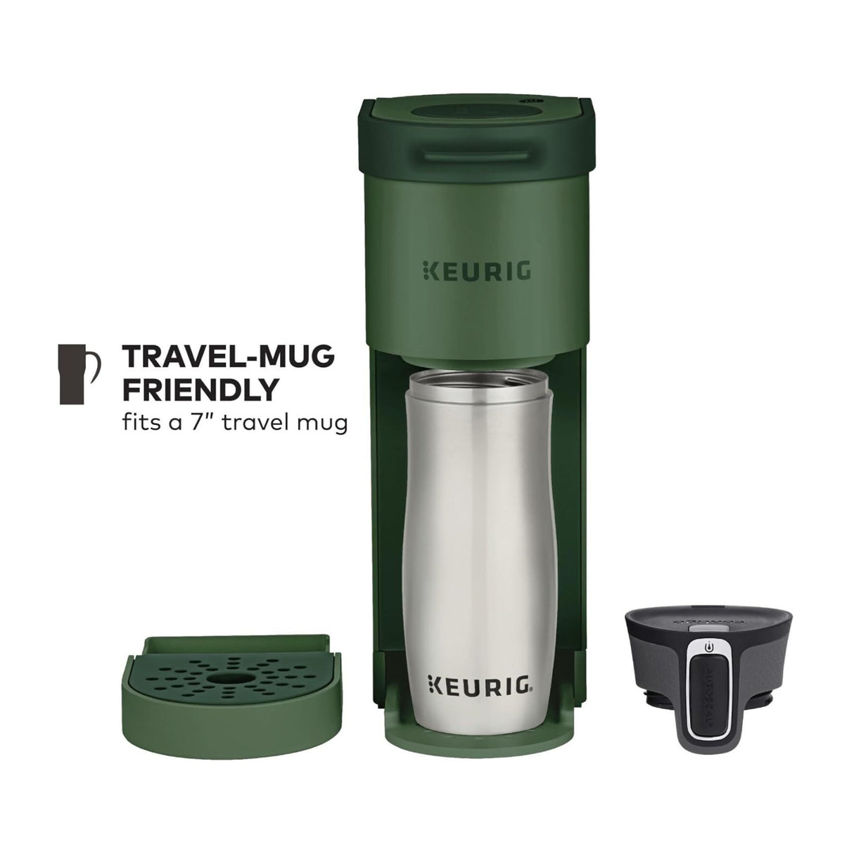Keurig K-Mini Single Serve K-Cup Pod Coffee Maker (Evergreen)