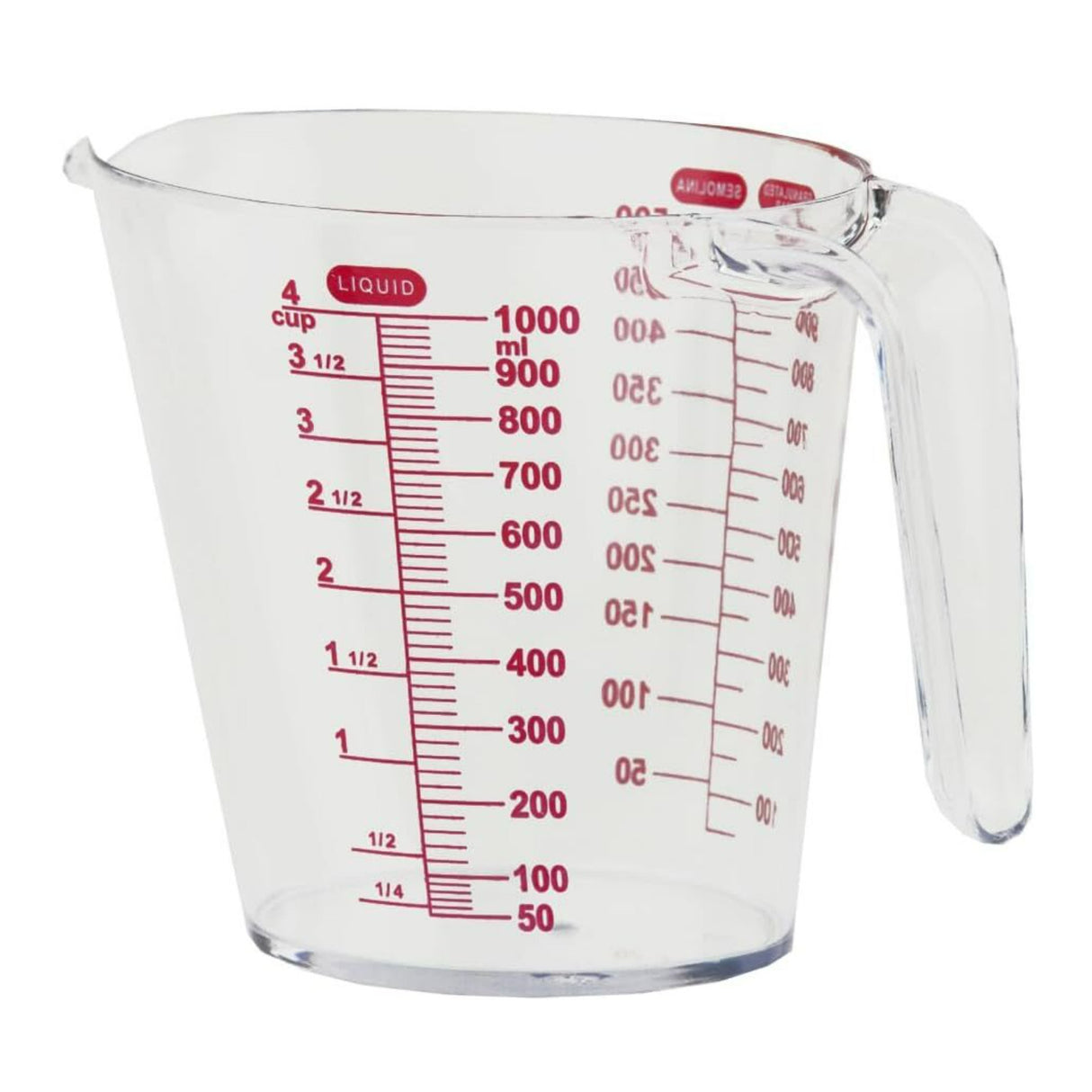 Home Basics MC01907 Plastic Kitchen Measuring Cup (1L)