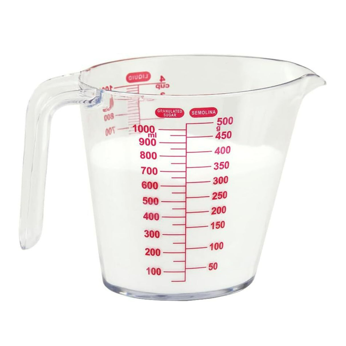 Home Basics MC01907 Plastic Kitchen Measuring Cup (1L)