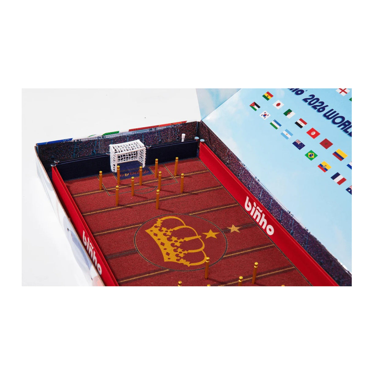Binho Board Classic Spain 2026 Edition 2 Player Pinball Soccer Tabletop Board Game