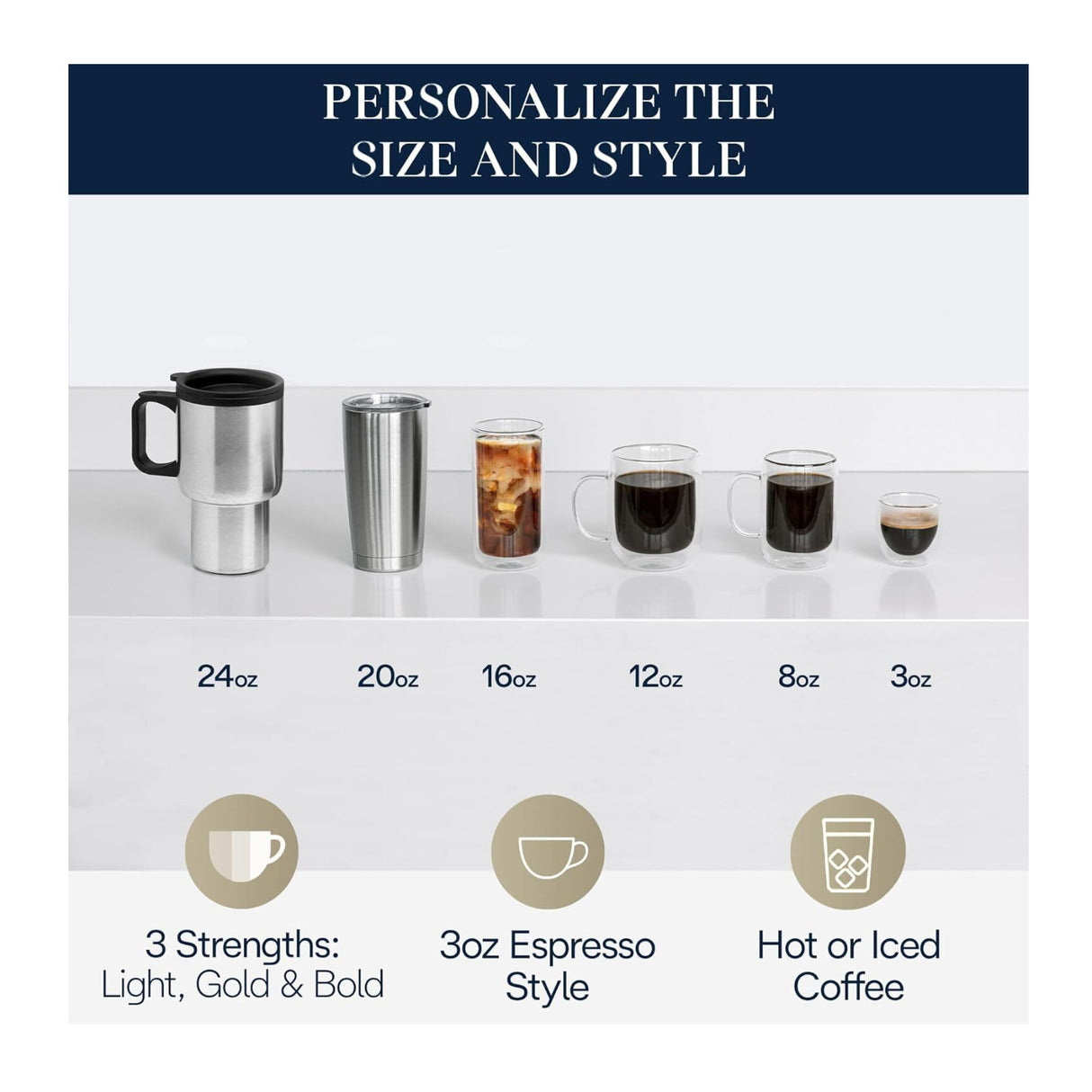 De'Longhi True Brew Drip Coffee Maker with Built in Grinder, Single Serve (Stainless)