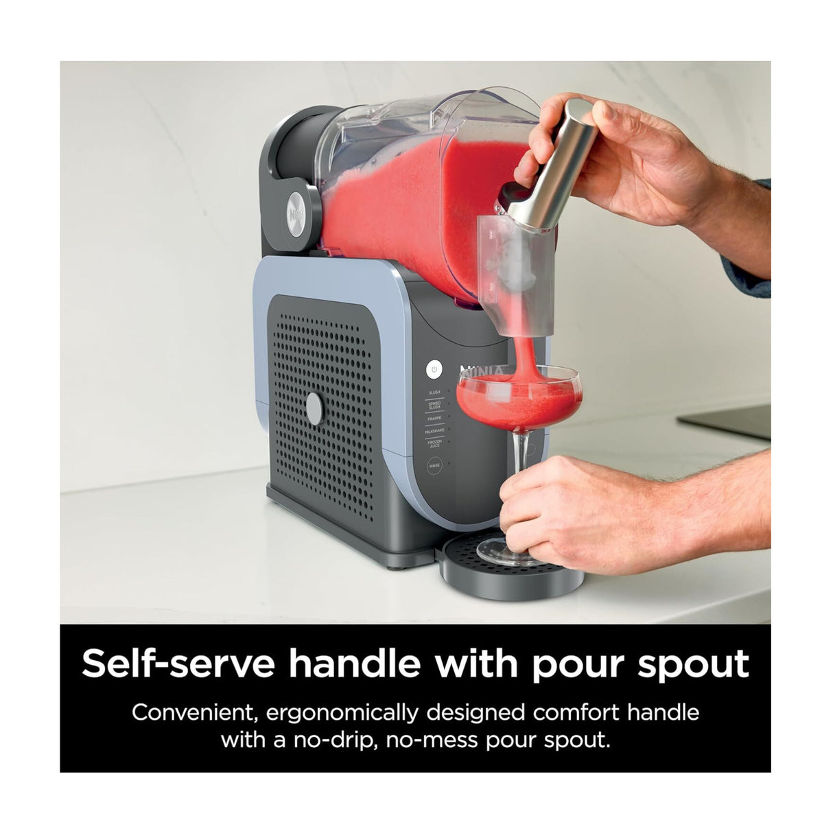 Ninja SLUSHi Professional Frozen Drink and Slushie Maker (Artic Blue/Gray)