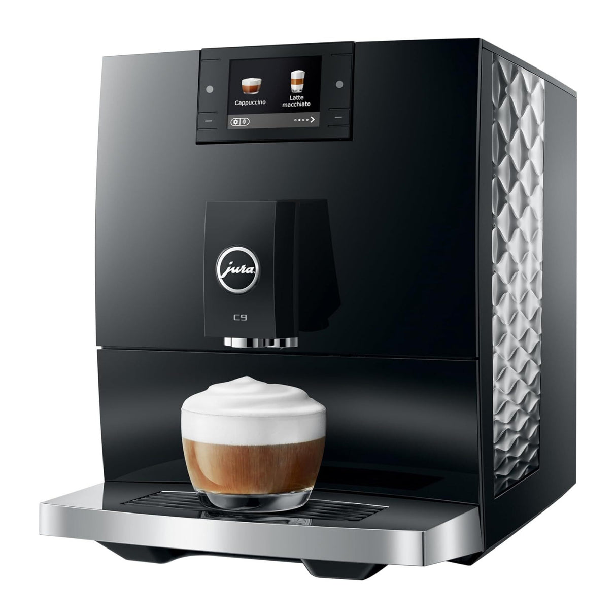 Jura C9 Compact Automatic Coffee and Espresso Machine (Piano Black)