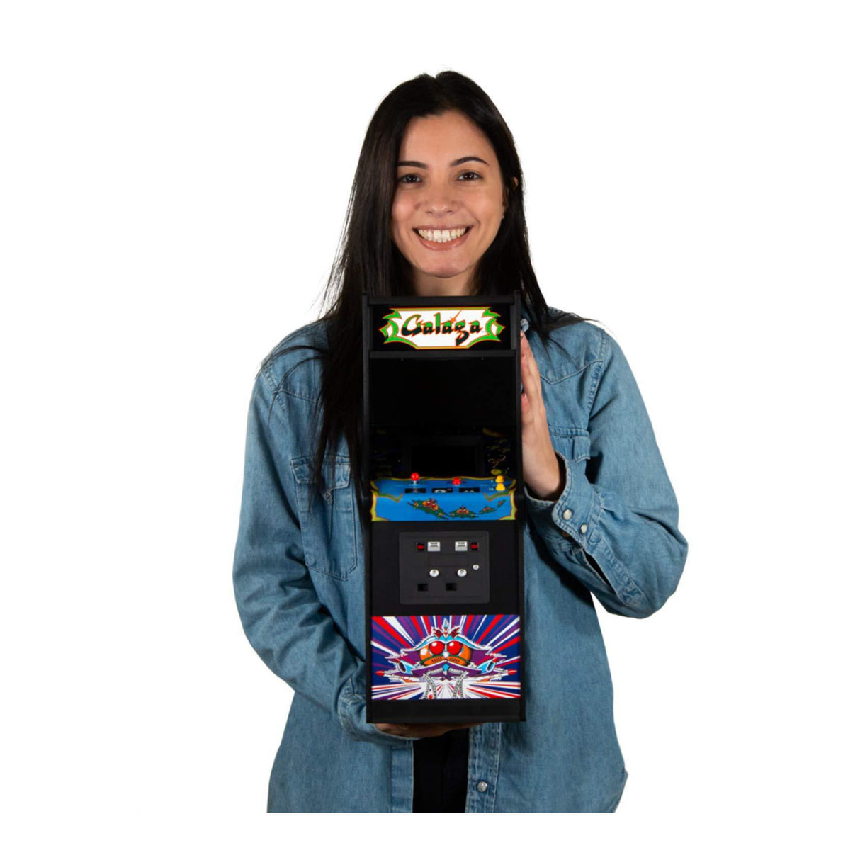 Quarter Arcades Official Galaga 1/4 Sized Mini Arcade Cabinet by Numskull