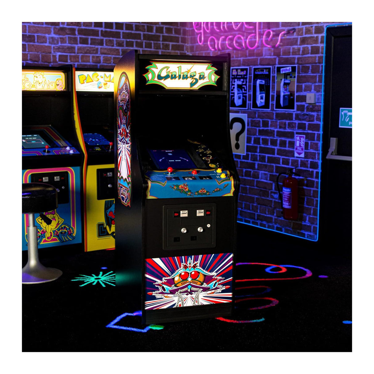 Quarter Arcades Official Galaga 1/4 Sized Mini Arcade Cabinet by Numskull