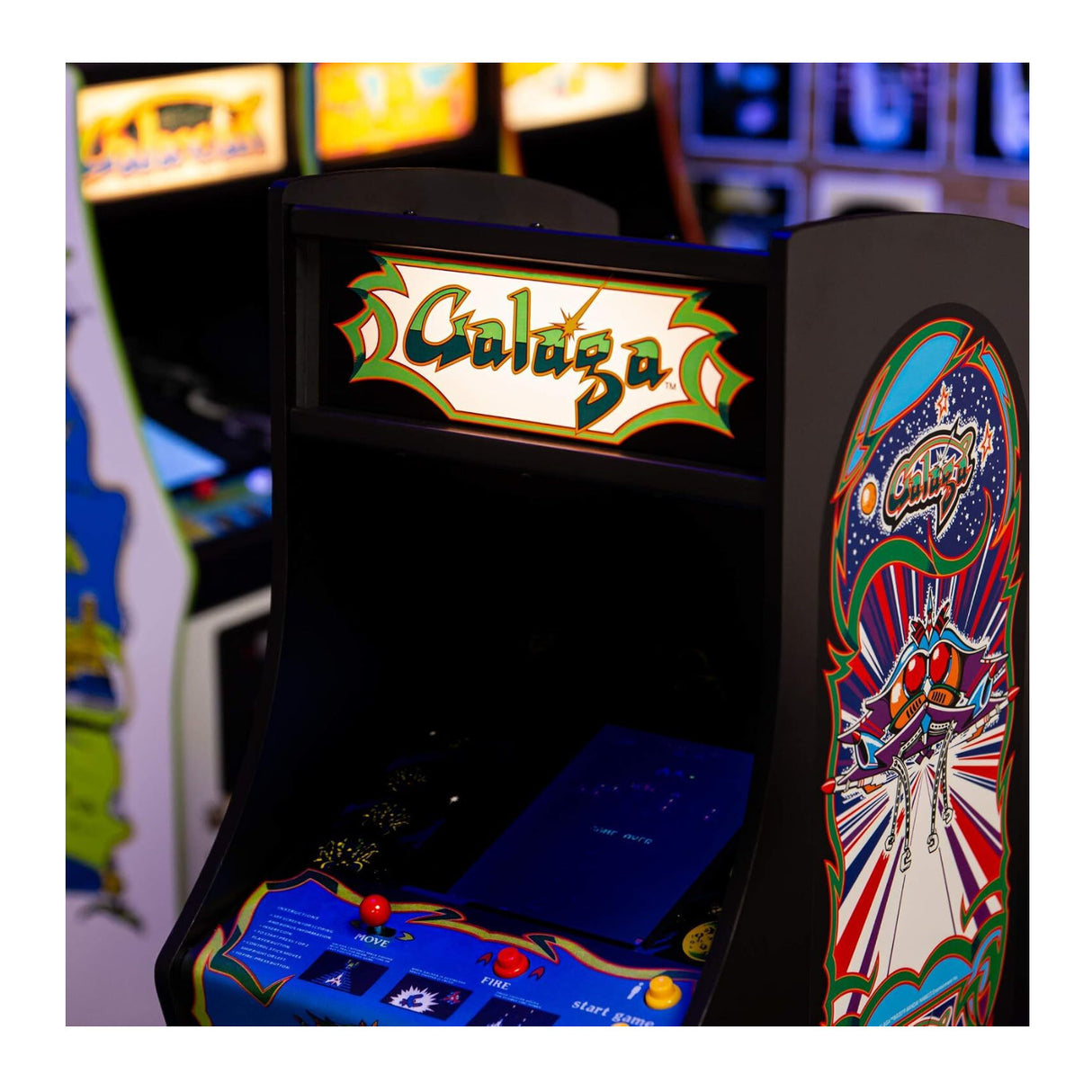 Quarter Arcades Official Galaga 1/4 Sized Mini Arcade Cabinet by Numskull
