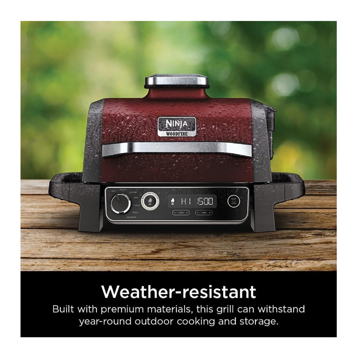 Ninja OG701 7-in-1 Woodfire Outdoor Electric Portable Grill and Smoker