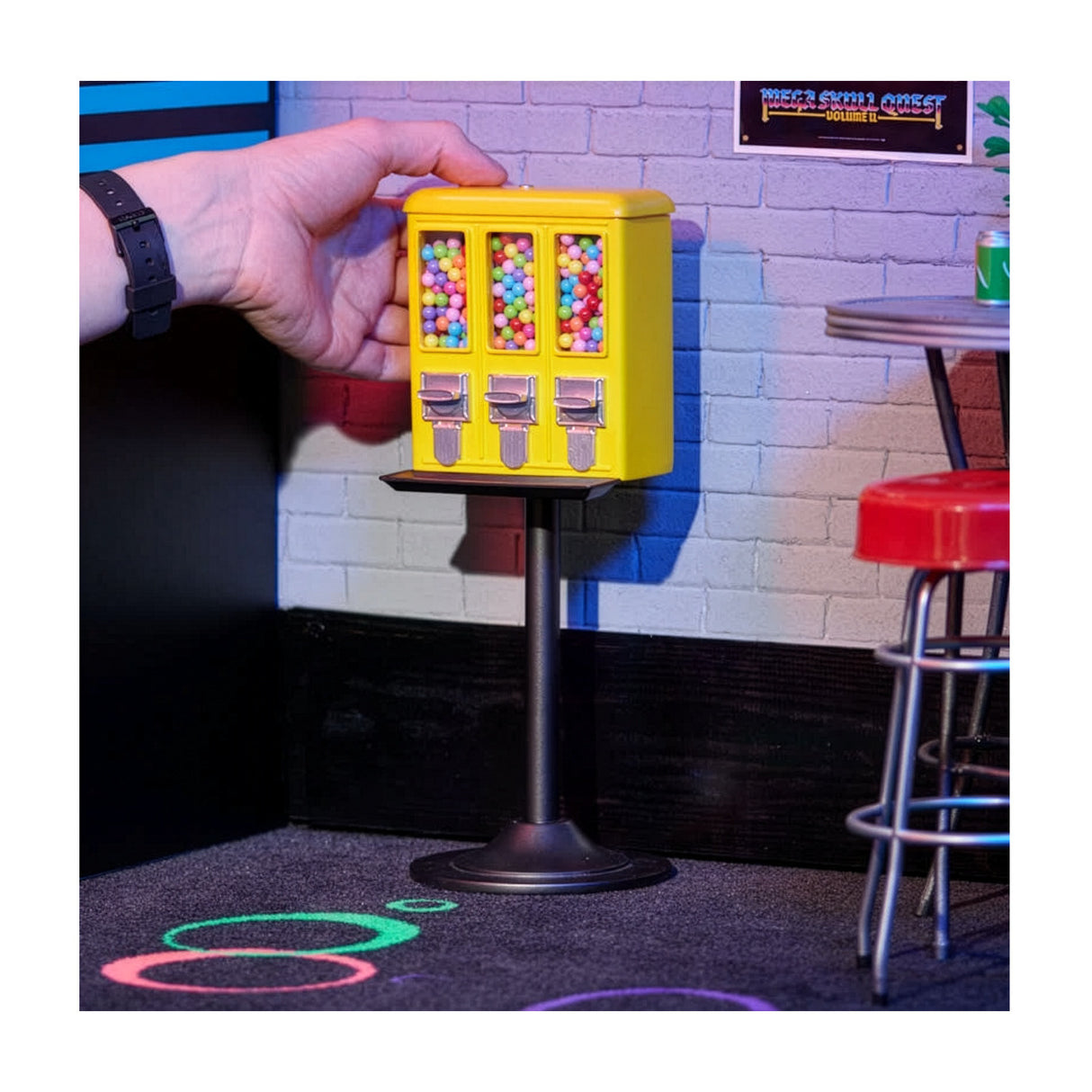Numskull Quarter Arcades Quarter Scale Miniature Gumball Machine